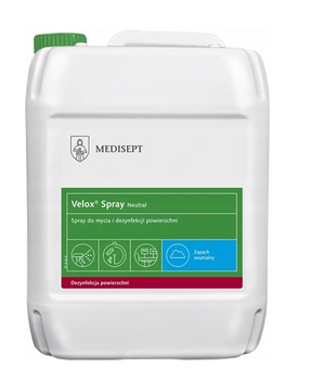 Medisept Velox Spray neutru pentru curățarea și dezinfectarea suprafețelor 5 L