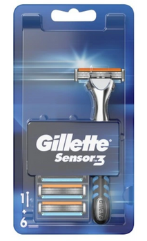 Gillette Sensor3 Shaving Razor with Cartridges 6 pcs