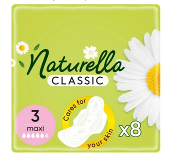 Naturella Classic Maxi Scented Chamomile-scented and winged sanitary napkins 8 pcs