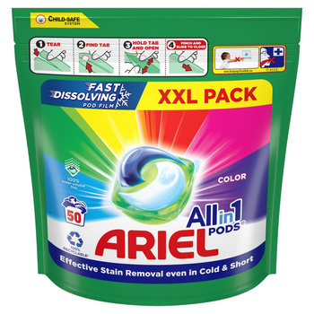 Ariel All-in-1 PODS COLOR Lichid de spălat capsule 50 de spălări