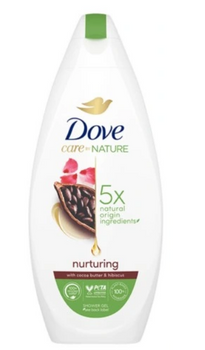 Dove Care By Nature Żel pod prysznic Nurturing Cacao 225 ml