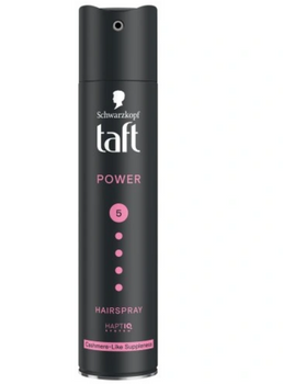 TAFT 5 Power Cashmere Touch Black Hair Spray mega strong 250 ml