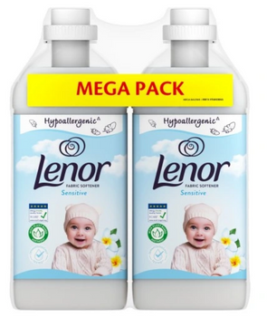 Lenor Sensitive fabric softener 2 x 1230 ml