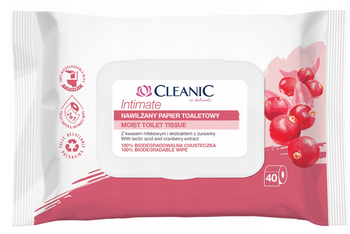 Cleanic Intimate hârtie umezită 40 buc