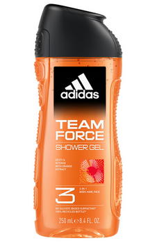 Adidas Team Force 3 w 1 Żel pod prysznic dla mężczyzn 250 ml