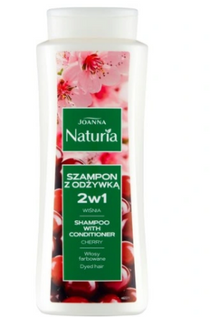 Joanna Naturia Haarshampoo 2in1 für coloriertes Haar mit Kirsche 500 ml
