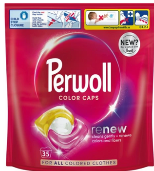 Perwoll Renew Caps Color Washing Capsules 35 pcs