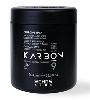 ECHOSLINE CARBON 9 Mască cu cărbune 1000 ml