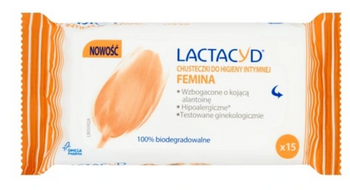 Lactacyd Femina Șervețele igienice intime 15 buc