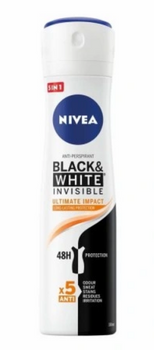 Nivea Woman Deodorant Black &amp; White Invisible Ultimate Impact 5in1 150ml