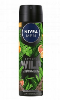 Nivea Men Extreme Wild Antiperspirant Cedarwood &amp; Grapefruit 150 ml