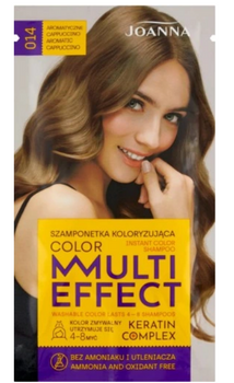 Joanna Multi Effect Color Keratin Complex Szamponetka -014 Aromatyczne Cappuccino 35 g