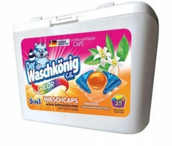 Waschkonig Kapsułki do prania Color 5in1 Pomarańcza 35 szt