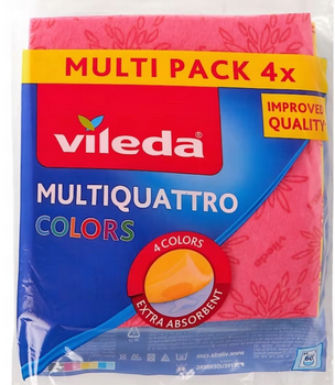 Vileda Multi-purpose color cloths 4 pcs