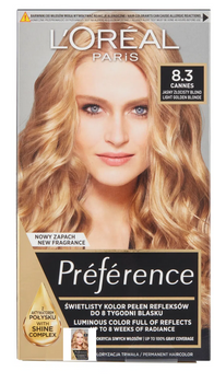 L'Oreal Paris Recital Haarfarbe Helles Goldblond X8.3 Cannes