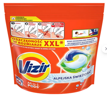 Vizir Kapsułki do prania Alpine Fresh 44 szt