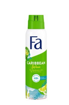 FA Caribbean Wave Women's Deodorant Spray 150ml