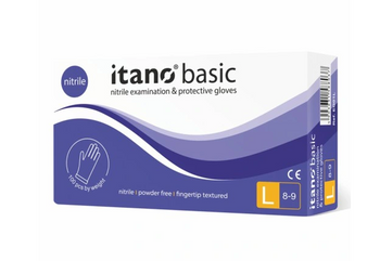 Itano Basic Puderfreie Nitrilhandschuhe L 100 St. Blau
