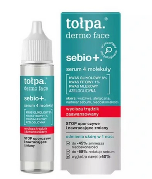 TOŁPA Dermo Face Sebio Serum do twarzy zawierające 4 molekuły 20 ml