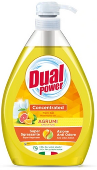 Dual Power Agrumi &amp; Citrus Dishwashing Liquid 1L