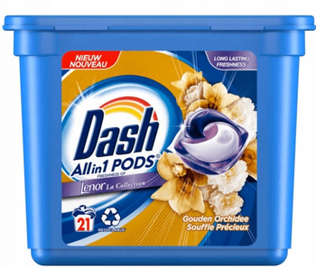 Dash Gouden Orchids laundry capsules 21 pcs