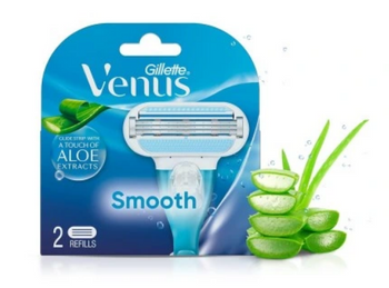 Gillette Venus Smooth Cartușe de înlocuire Aloe 2 buc