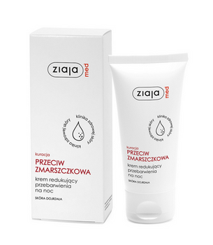 Ziaja Med Crema Tratament Antirid reduce decolorarea pentru noapte 50 ml