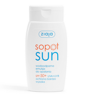 Ziaja Sopot Emulsione solare resistente vegan SPF 50+ UVA + UVB protezione molto alta 125ml