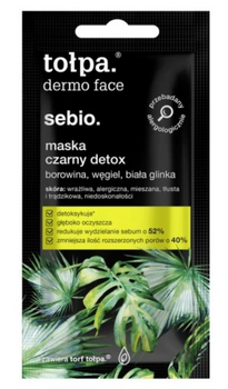 TOŁPA Dermo Face Sebio Maske Schwarz Detox Sachet 8 ml