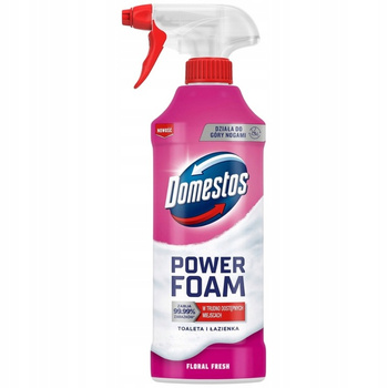Domestos Power Foam Cleaner pentru toalete și baie Floral Blast 435 ml
