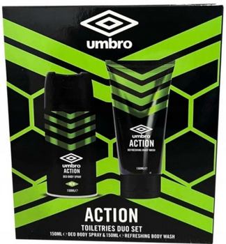 Umbro Action Cosmetics Set for Men Deodorant + Shower Gel