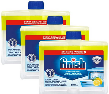 Finish Geschirrspüler-Reiniger Zitrone Trojpack 3 x 250 ml
