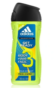Adidas Get Ready 3-in-1 Shower Gel for Men 250 ml