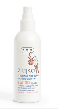 Ziajka Baby Milk waterproof SPF 30 spray alta protezione UVA+UVB 170 ml