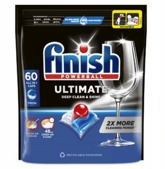 Finish Tabs Powerball Ultimate All in1 Regular 60 Tablete de spălat vase
