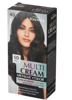 Joanna Multi Cream Color Metallic Hair dye Cool Brown 40.5