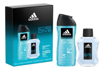 Adidas  Ice Dive  Męski Zestaw  Woda Toaletowa + 100 ml + Żel pod prysznic 250 ml