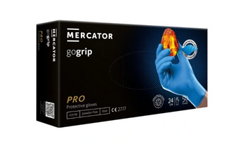 Mercator Go Grip Blue Disposable nitrile gloves L 50 pcs. Blue