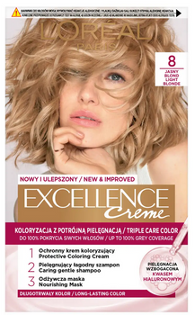 L'Oreal Paris Excellence Creme Haarfarbe 8 Hellblond
