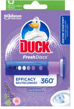Duck Fresh Discs Żelowy krążek do toalety Lawenda 6 szt