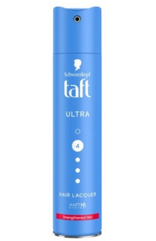TAFT 4 Hair Ultra Blue Hairspray very strong 250 ml