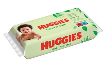 Huggies ALOE VERA Salviette umidificate con acqua, 56 pezzi