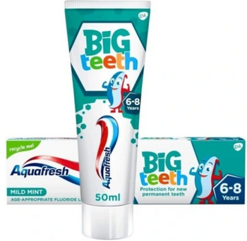 Aquafresh Big Teeth 6-8 Years Toothpaste 50ml