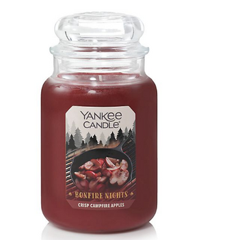 Yankee Candle Borcan mare Crisp Foc de Tabără Mere 623g