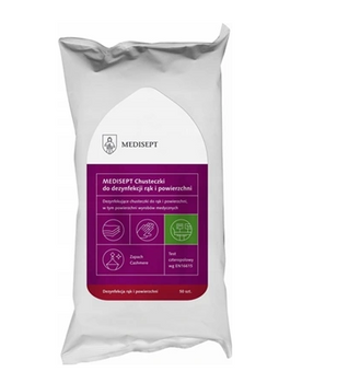 Medisept Cashmere șervețele dezinfectante pentru mâini și suprafețe 50 buc