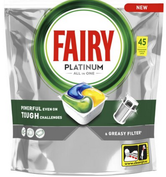 Fairy Platinum Lemon All-in-1 Tabletki do zmywarki 45 szt