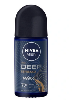 Nivea Antiperspirant Roll-On Men Deep Black Carbon Espresso 50 ml