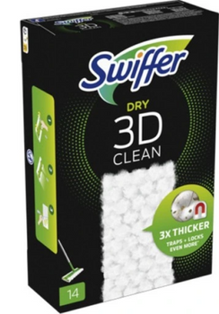 Swiffer Dry 3D Clean 14 pcs Replacement Mop Cartridge Set
