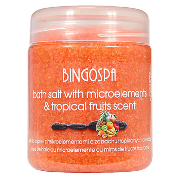 BingoSpa Sale da bagno con oligoelementi al profumo di frutti tropicali 550g