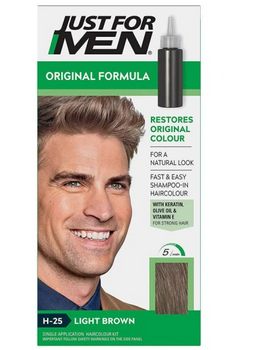 Just For Men Light Brown H25 Hair coloring shampoo Light brown 60g